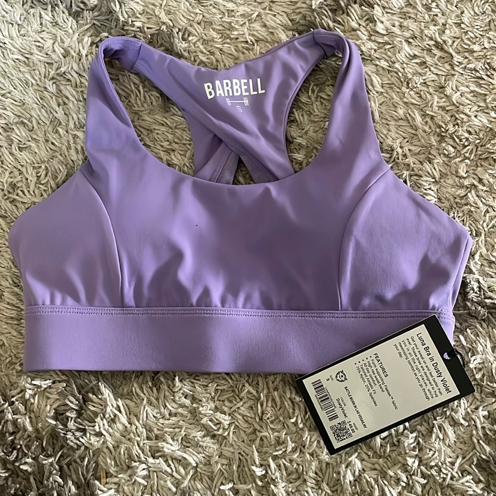 Barbell sports bra